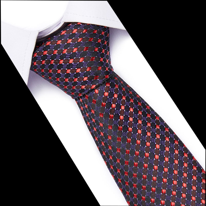 Luxury Men's Print Pattern Slim Neckties