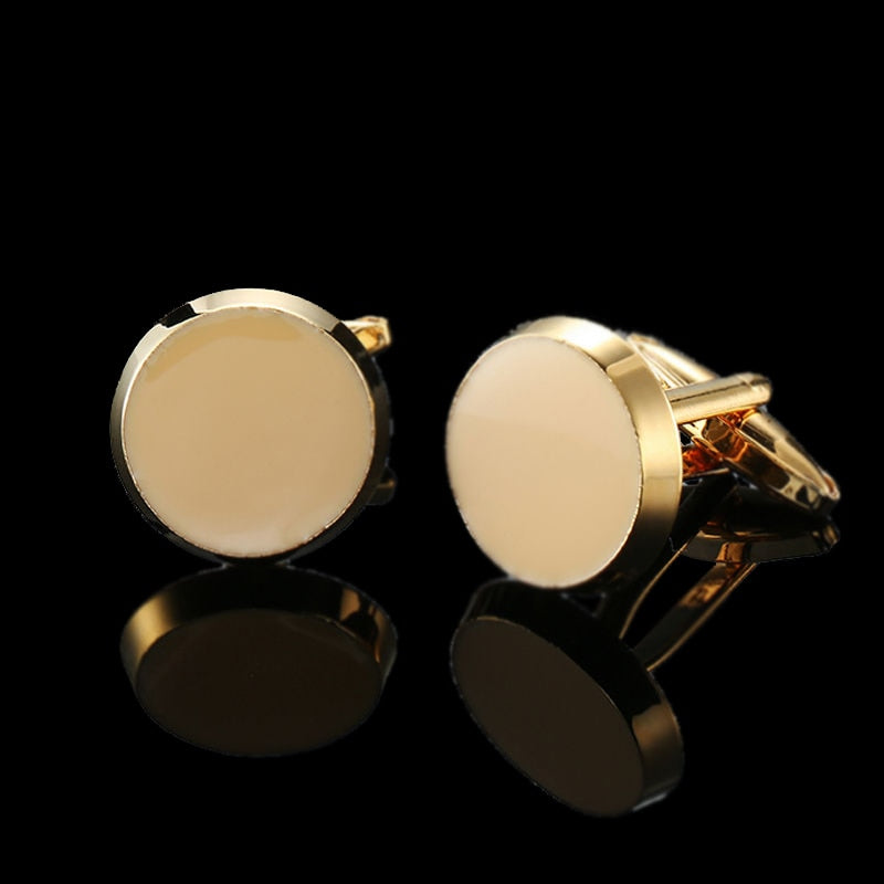 High quality Brass Plated 18K Gold French Cufflinks