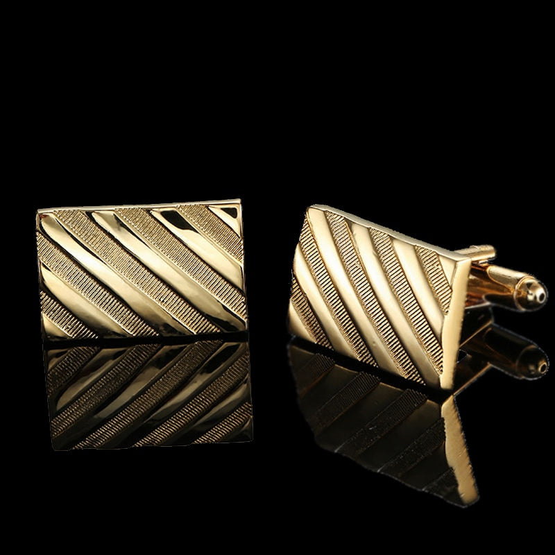 High quality Brass Plated 18K Gold French Cufflinks