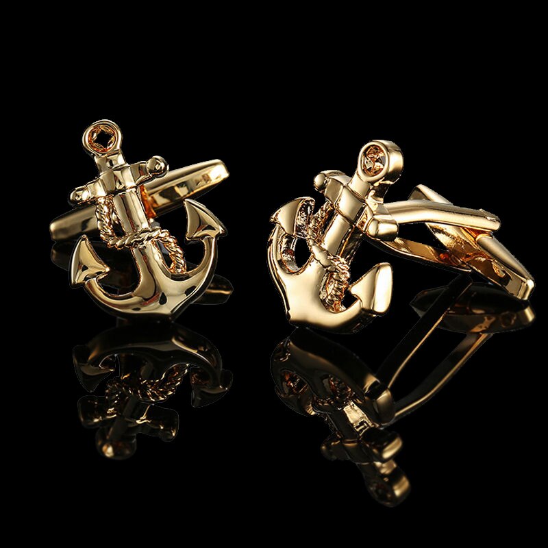 High quality Brass Plated 18K Gold French Cufflinks