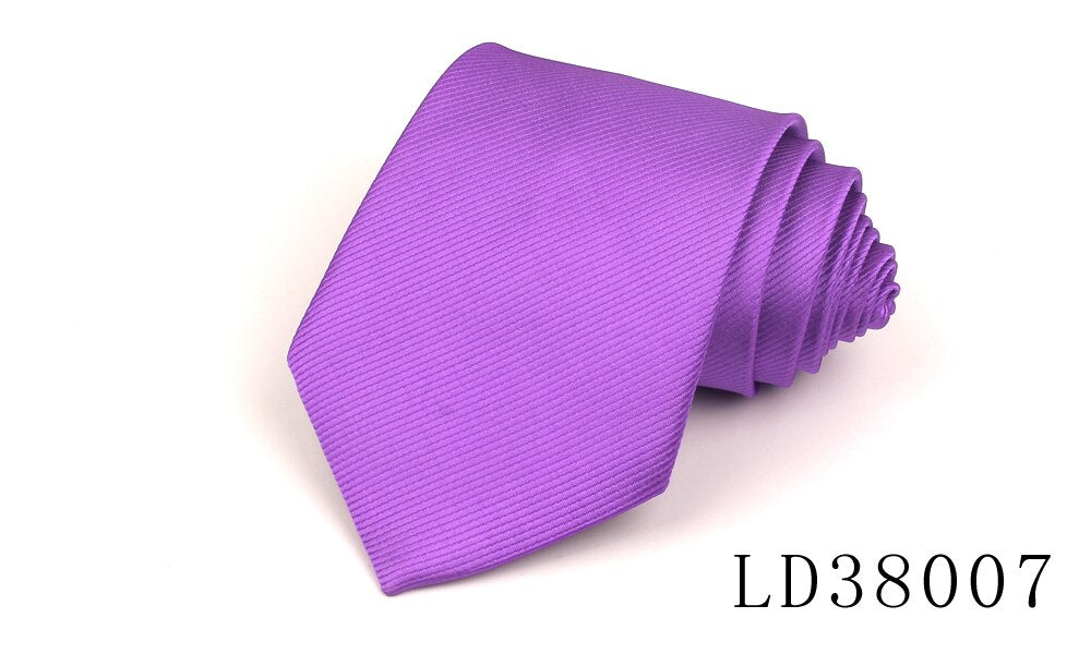 Candy Color Ties for Men / Women Polyester Classic Neckties 8cm Width Tie Skinny