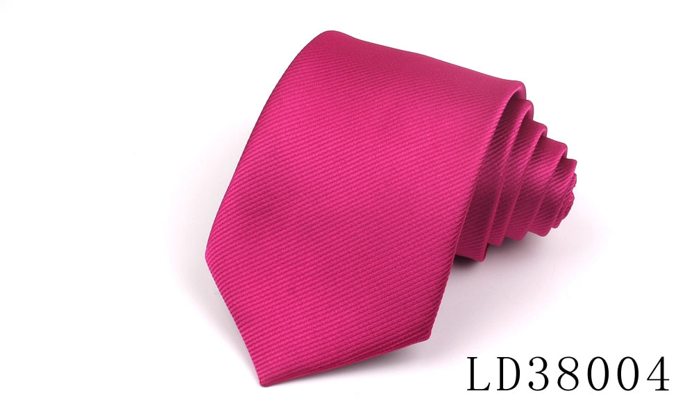 Candy Color Ties for Men / Women Polyester Classic Neckties 8cm Width Tie Skinny