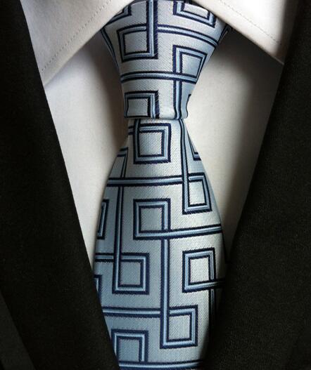 Classic Men's Stripe Ties Jacquard Woven 100% Silk