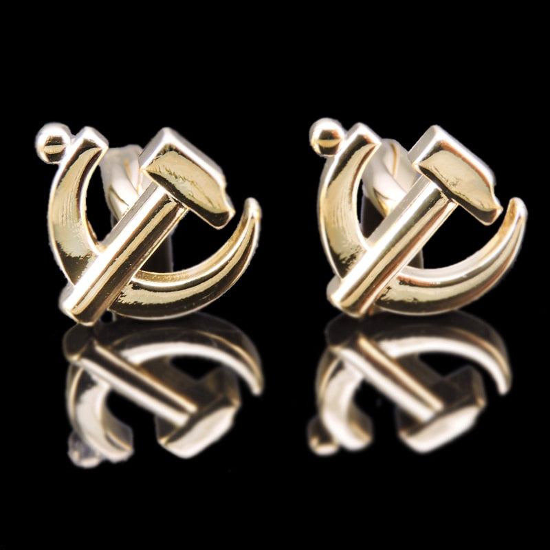 High quality Brass Plated 18K Gold French Cufflinks