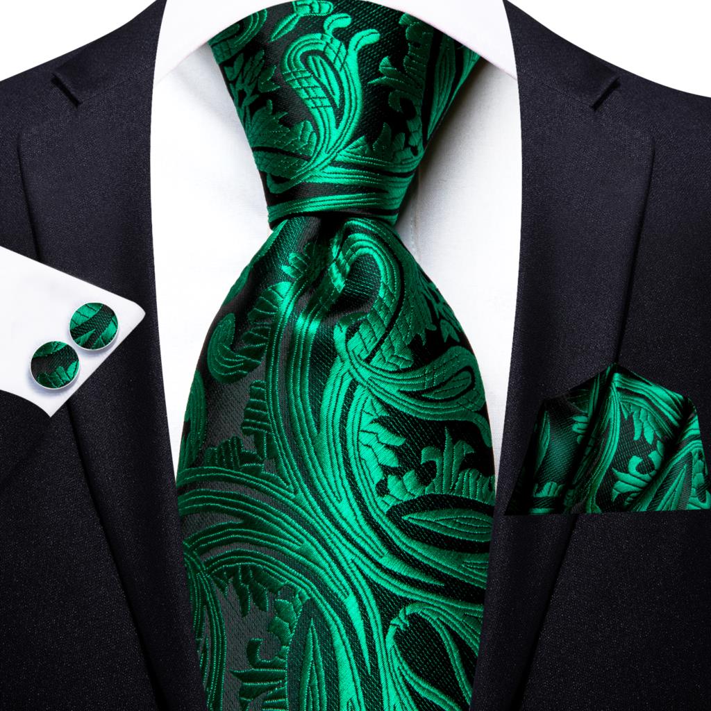 100% Silk Luxury Paisley Tie Set