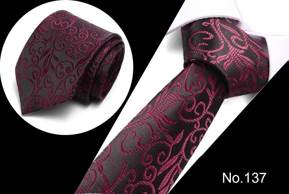 Luxury Men's Print Pattern Slim Neckties