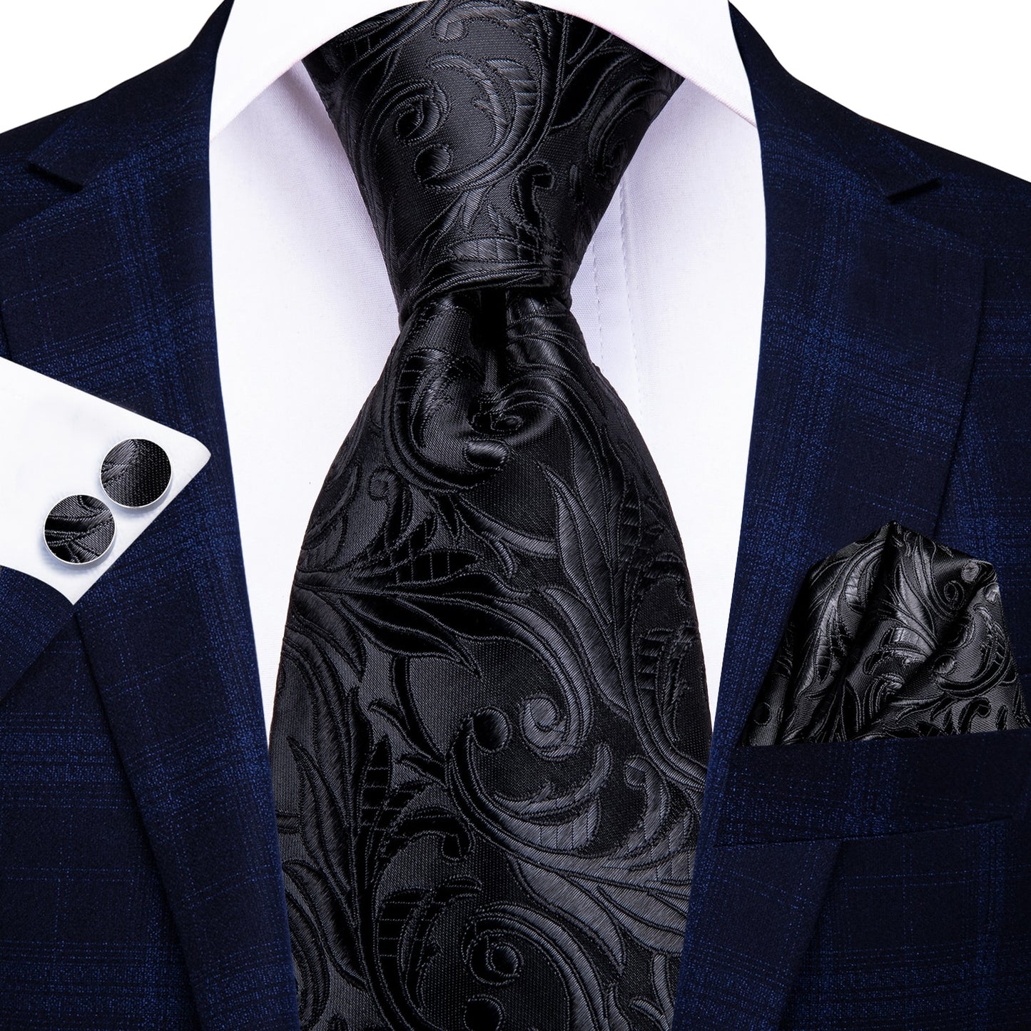 100% Silk Luxury Paisley Tie Set