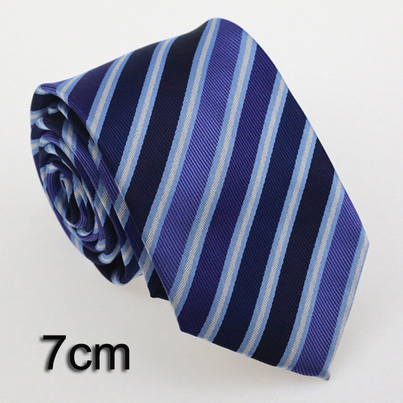 Men's Classic Plaid Stripe Skinny Ties