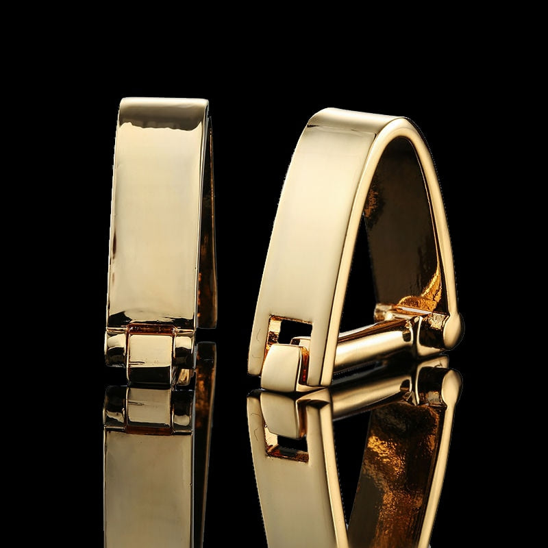 High quality Brass Plated 18K Gold French Cufflinks