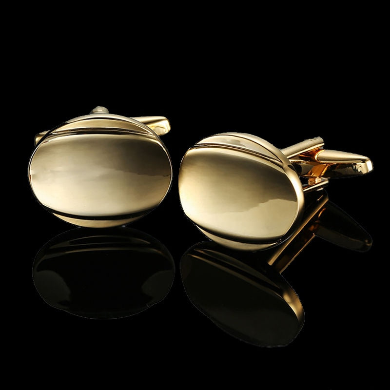 High quality Brass Plated 18K Gold French Cufflinks