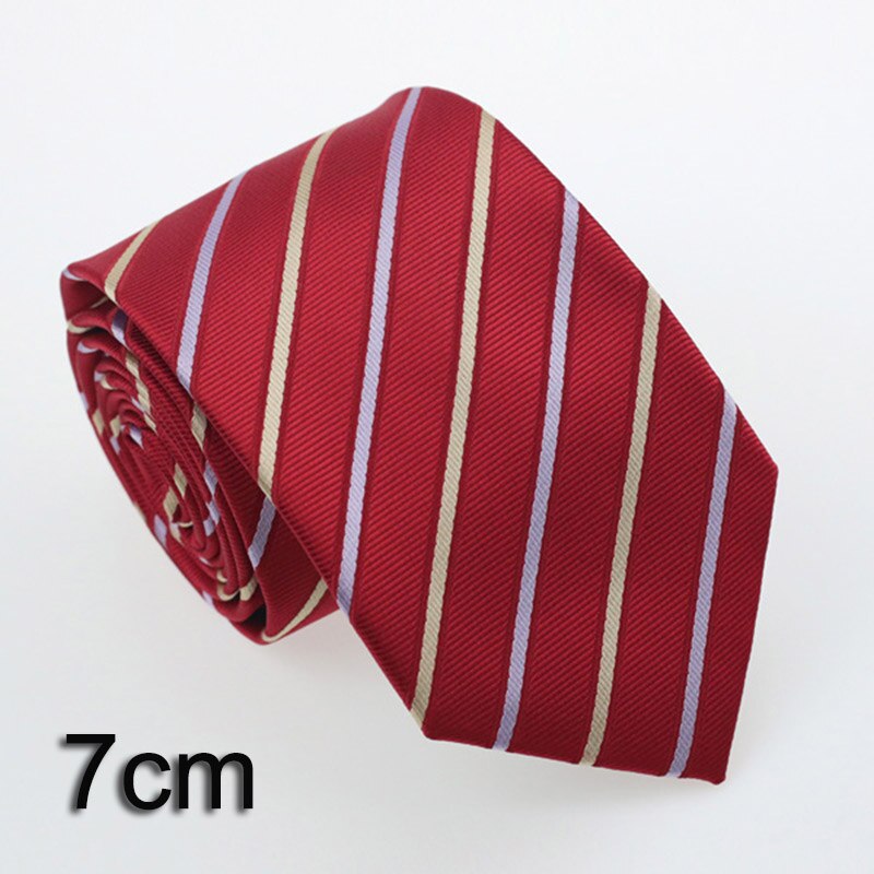 Men's Classic Plaid Stripe Skinny Ties