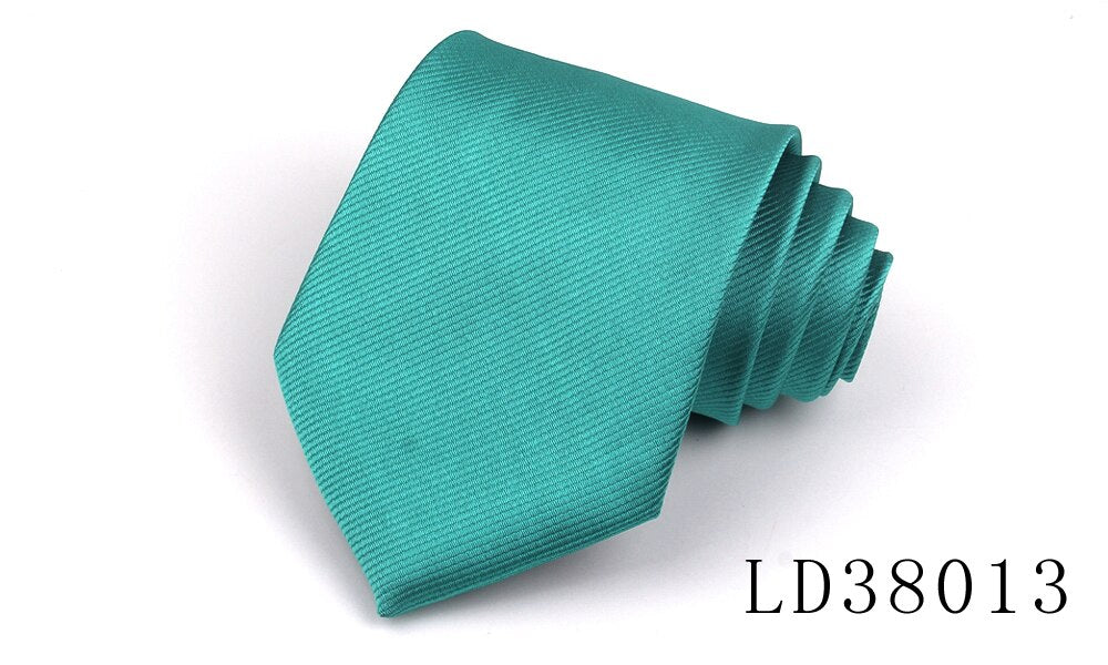 Candy Color Ties for Men / Women Polyester Classic Neckties 8cm Width Tie Skinny