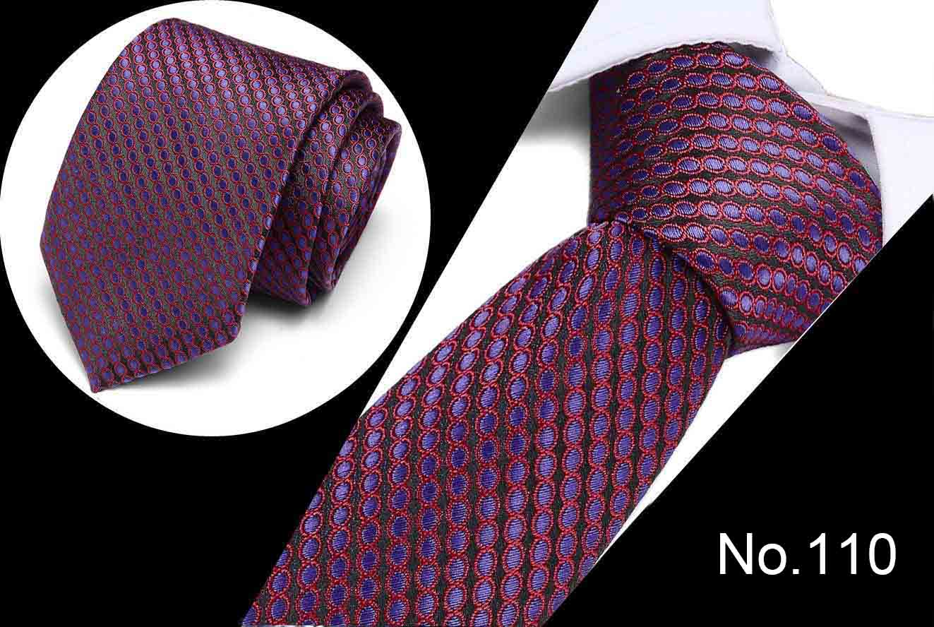 Luxury Men's Print Pattern Slim Neckties