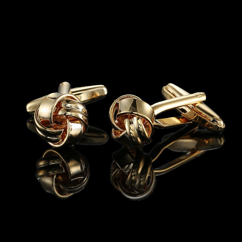 High quality Brass Plated 18K Gold French Cufflinks