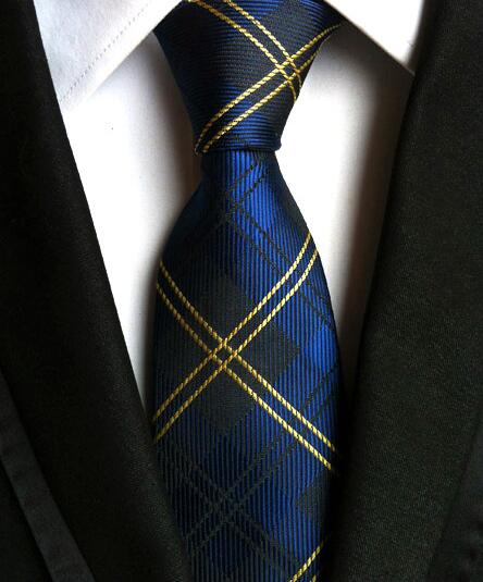 Classic Men's Stripe Ties Jacquard Woven 100% Silk