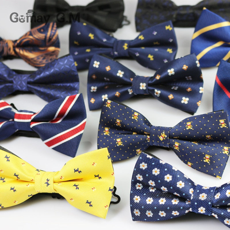 Men Fashion Casual Floral Bow Ties