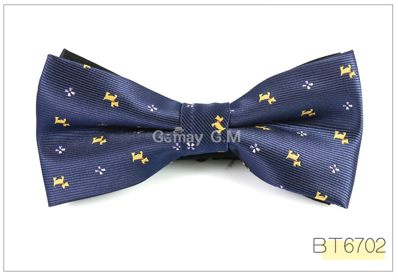 Men Fashion Casual Floral Bow Ties