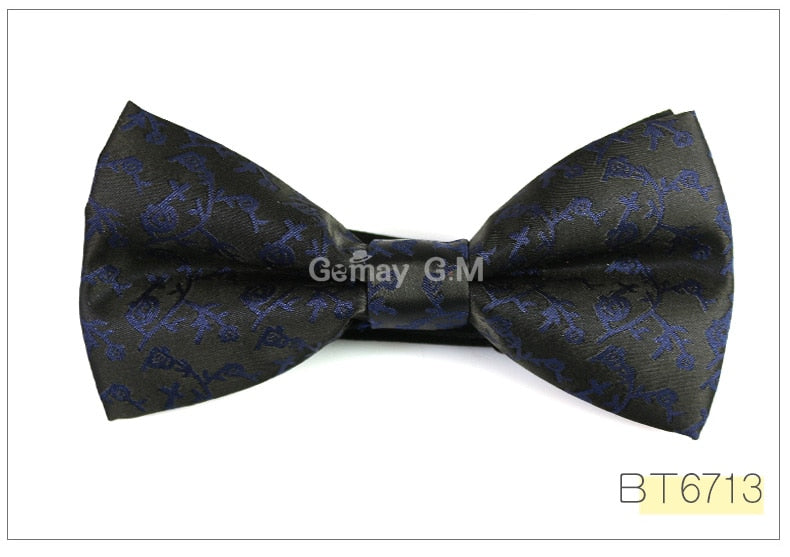 Men Fashion Casual Floral Bow Ties