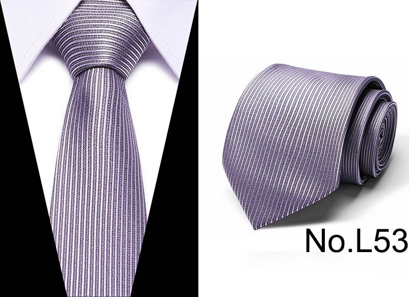 Men's Striped Plaid Pattern Business Silk Tie