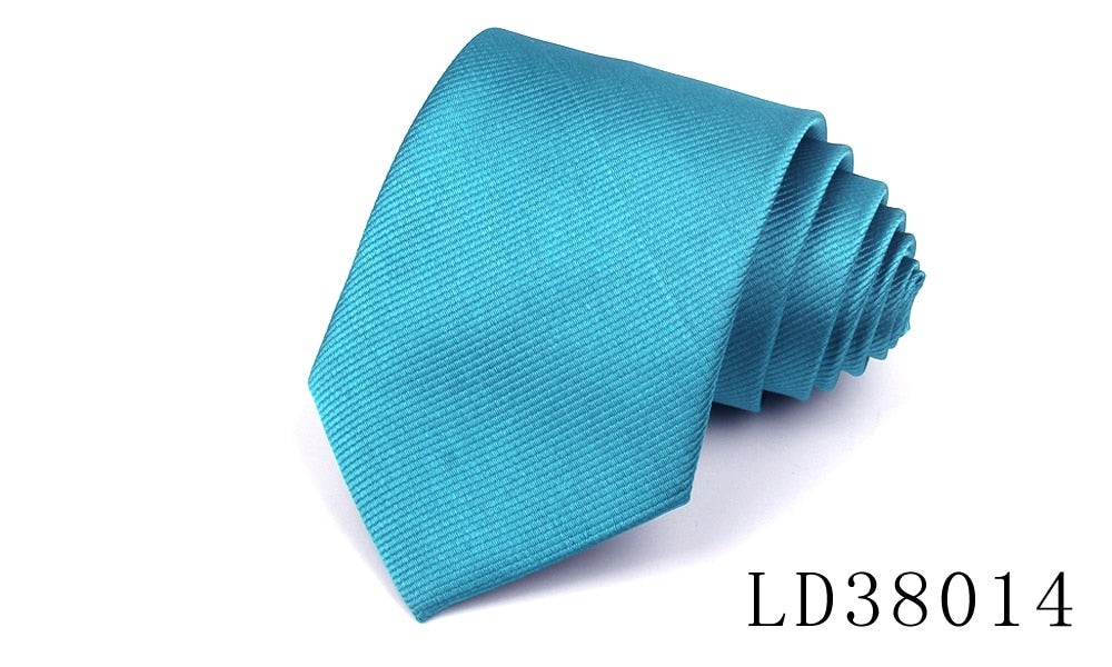 Candy Color Ties for Men / Women Polyester Classic Neckties 8cm Width Tie Skinny