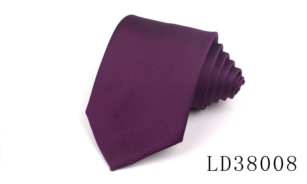 Candy Color Ties for Men / Women Polyester Classic Neckties 8cm Width Tie Skinny