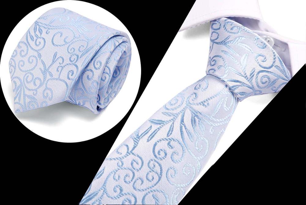 Luxury Men's Print Pattern Slim Neckties