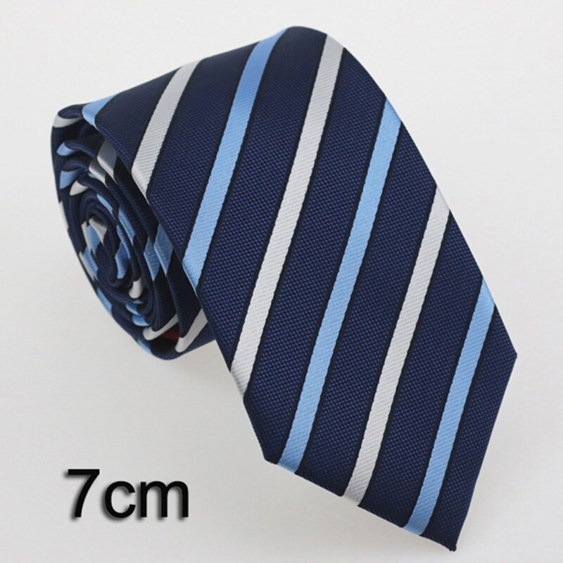 Men's Classic Plaid Stripe Skinny Ties