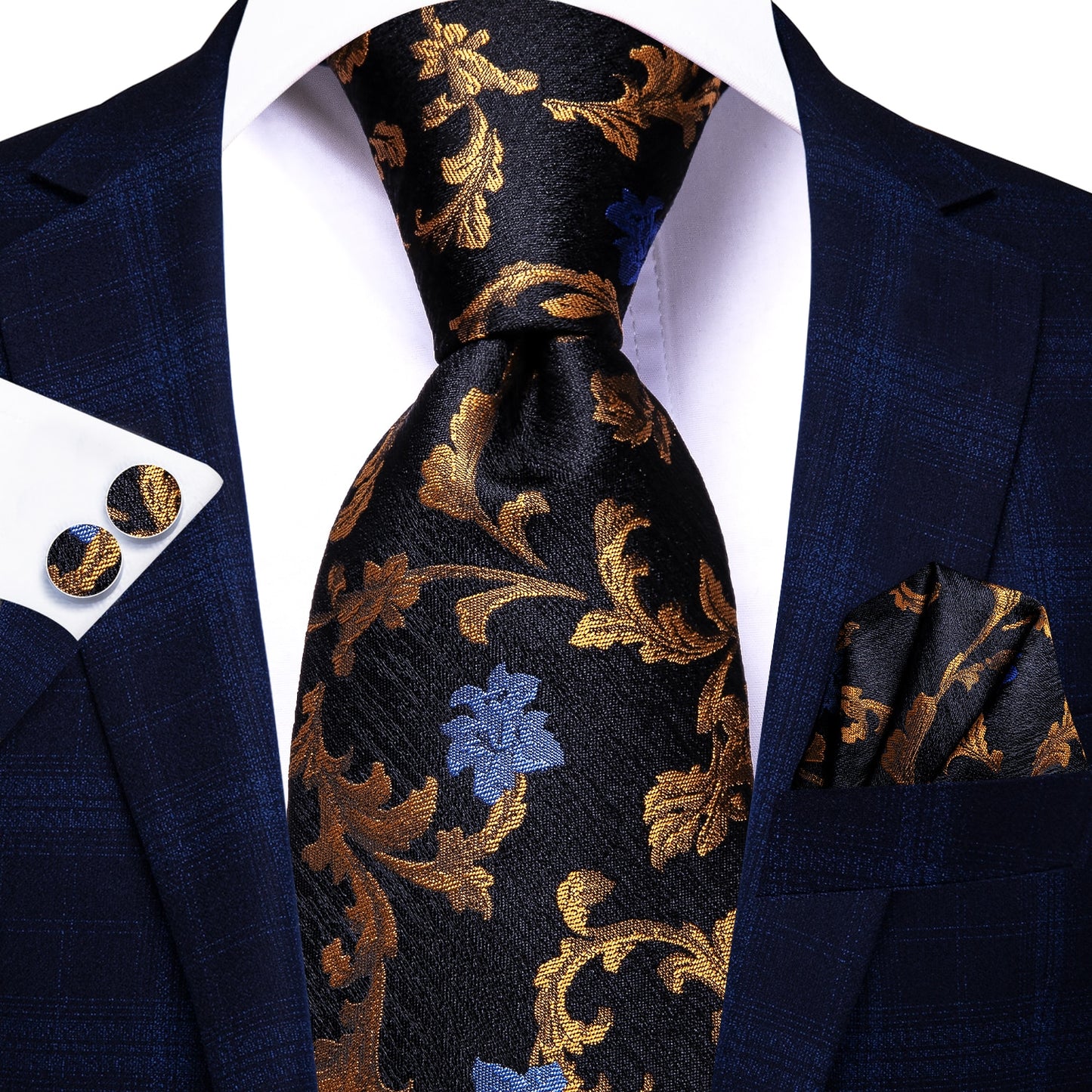 100% Silk Luxury Paisley Tie Set