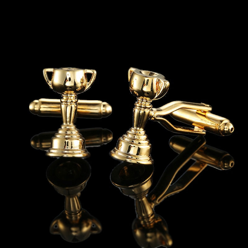 High quality Brass Plated 18K Gold French Cufflinks