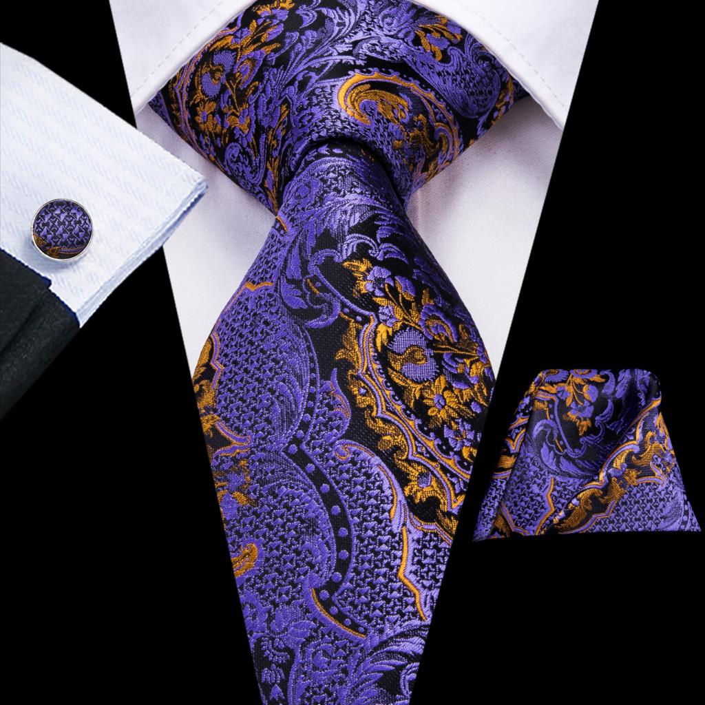 100% Silk Luxury Paisley Tie Set