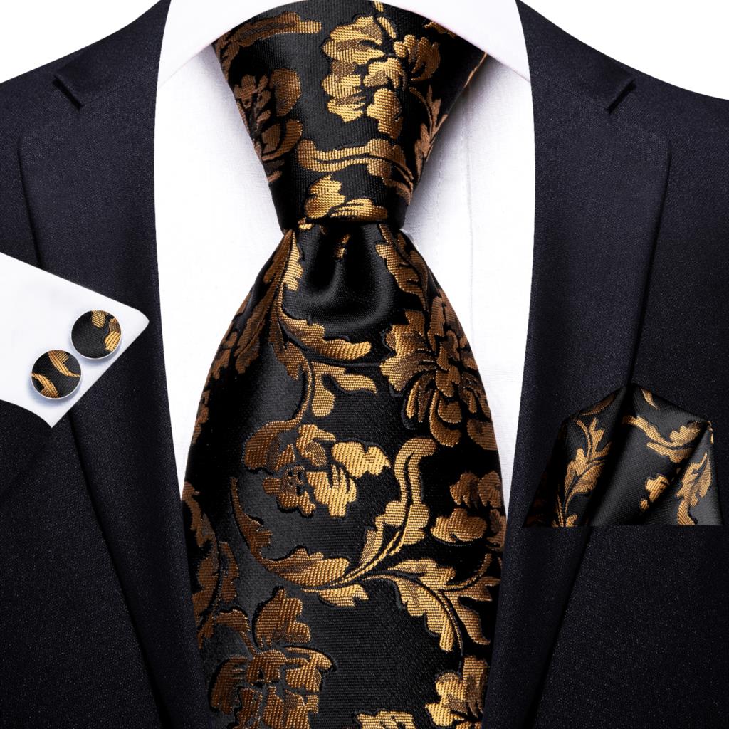 Business Paisley 100% Silk Men's 4 pc Tie Set