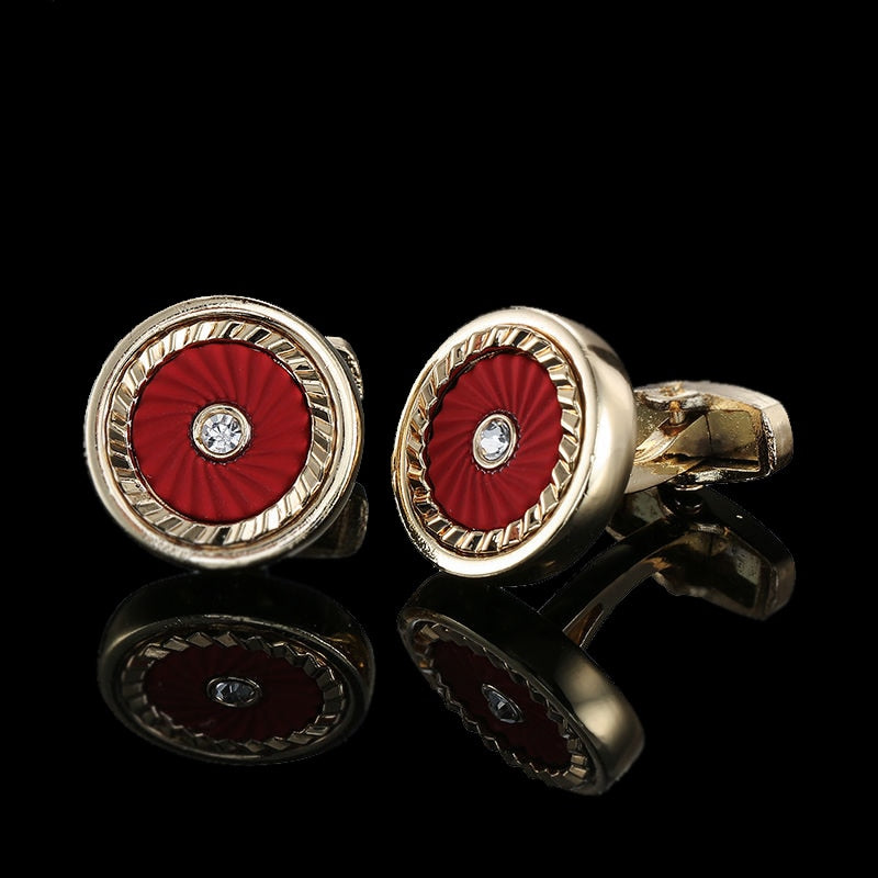 High quality Brass Plated 18K Gold French Cufflinks