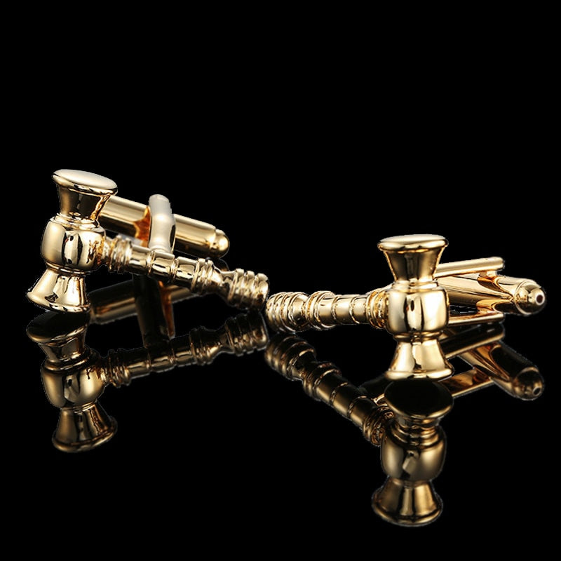 High quality Brass Plated 18K Gold French Cufflinks