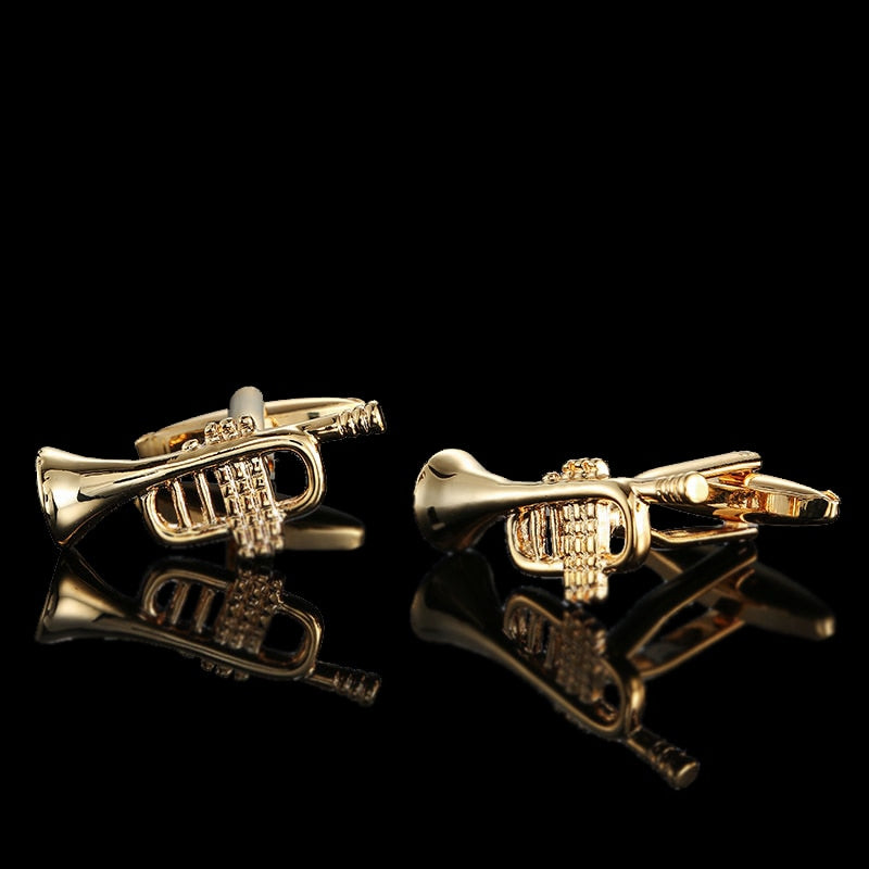 High quality Brass Plated 18K Gold French Cufflinks