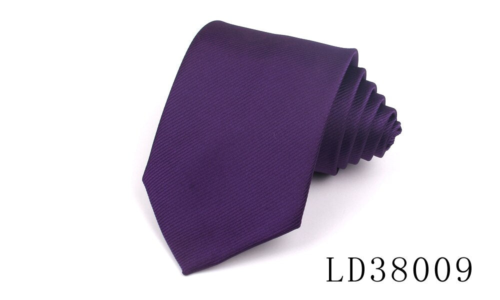 Candy Color Ties for Men / Women Polyester Classic Neckties 8cm Width Tie Skinny