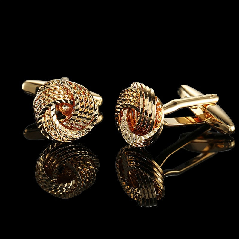 High quality Brass Plated 18K Gold French Cufflinks