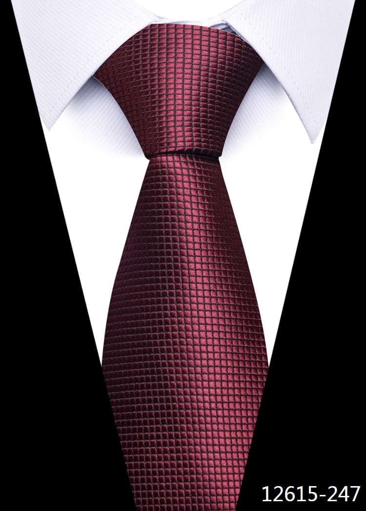 Men Gravatas Classic Silk Necktie Striped