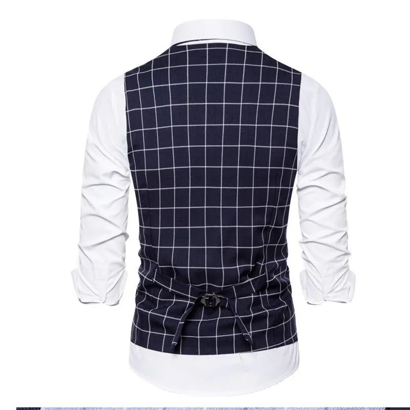 Men's Plaid Striped Fashion Vest