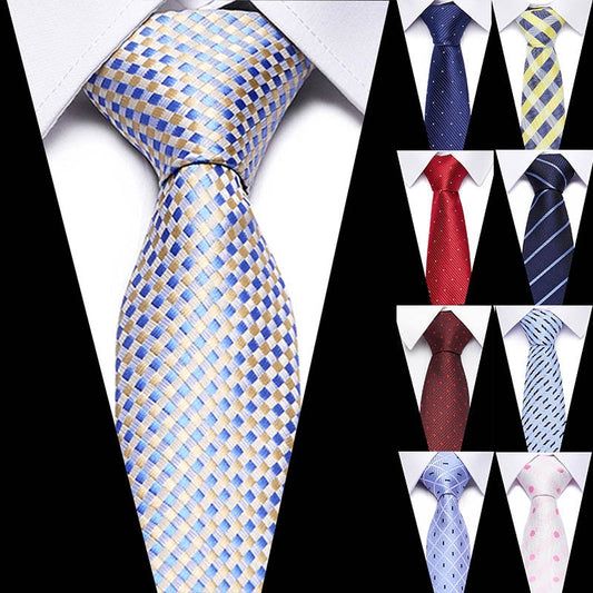 Luxury 7.5cm Men's Classic Tie Set